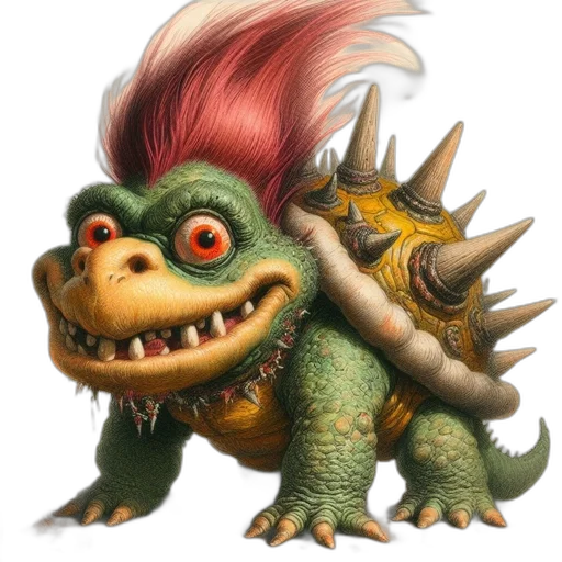 dragon, creature, staff, animal transparent PNG cut-out