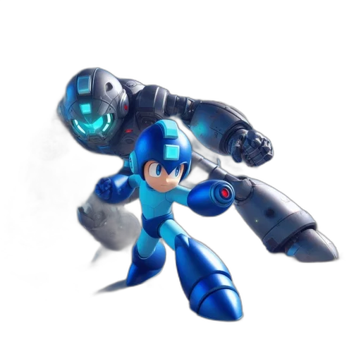 robot, weapon, 3d render, concept art transparent PNG cut-out