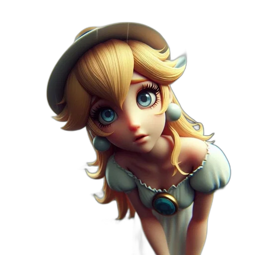 face, 3d render, fantasy art, photorealistic transparent PNG cut-out