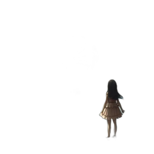 dress, hair, robot, creature transparent PNG cut-out