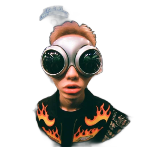 mask, jacket, creature, face transparent PNG cut-out