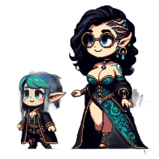 fantasy art, concept art, pixel art, comic book art transparent PNG cut-out