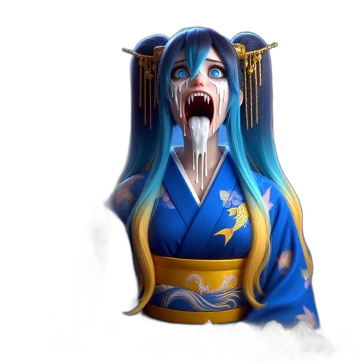 concept art, fantasy art, 3d render, anime transparent PNG cut-out