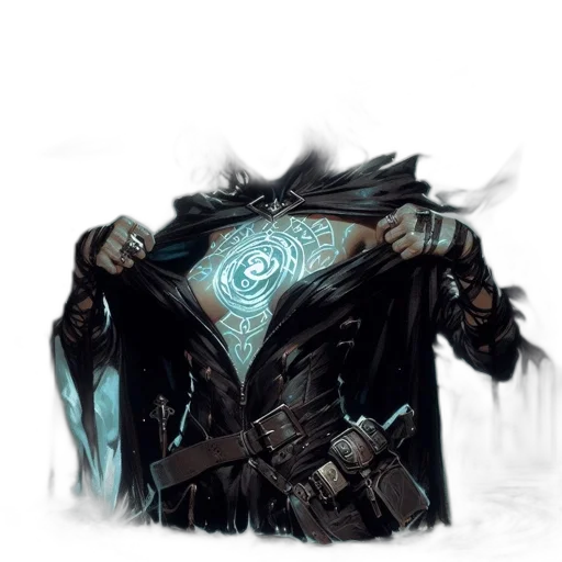 jacket, mask, robot, weapon transparent PNG cut-out