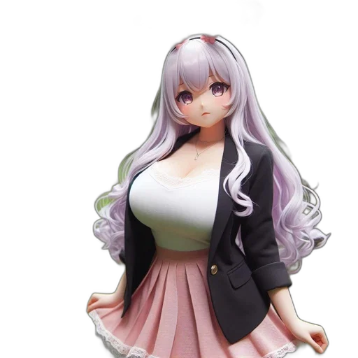dress, 3d render, concept art, anime transparent PNG cut-out