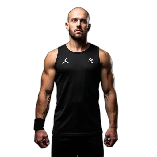 man, bald, head, wearing transparent PNG cut-out