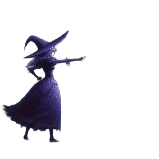 dress, hat, staff, mask transparent PNG cut-out