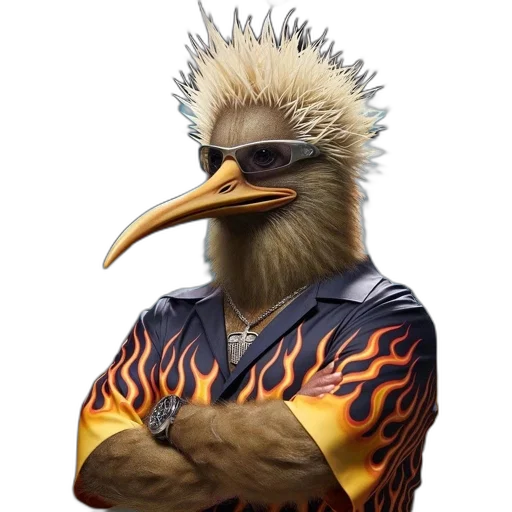 animal, creature, jacket, staff transparent PNG cut-out