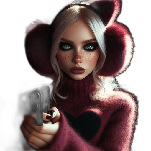 weapon, jacket, comic book art, fantasy art transparent PNG cut-out