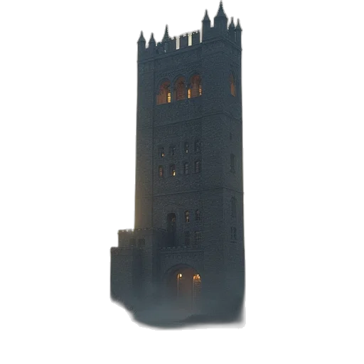 building, crown, dragon, staff transparent PNG cut-out