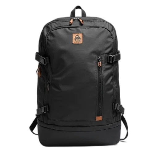 jacket, dark, large, backpack transparent PNG cut-out