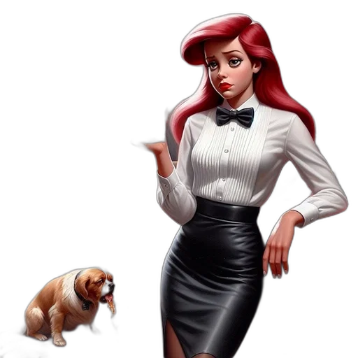dress, concept art, cartoon, comic book art transparent PNG cut-out