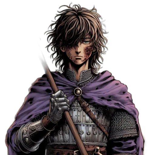 sword, weapon, staff, fantasy art transparent PNG cut-out