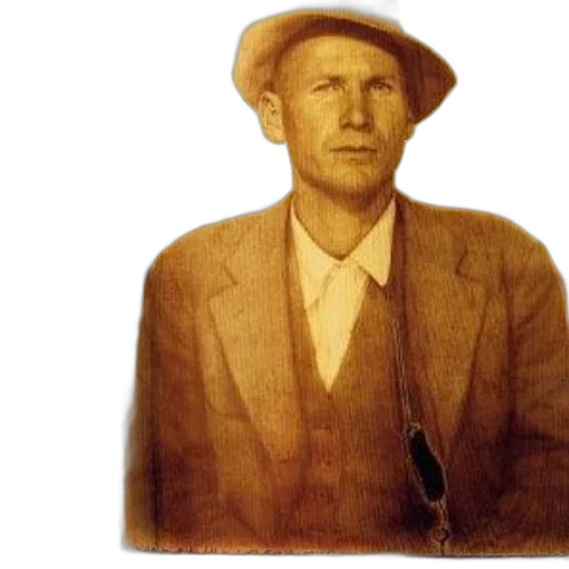 jacket, hat, face, staff transparent PNG cut-out