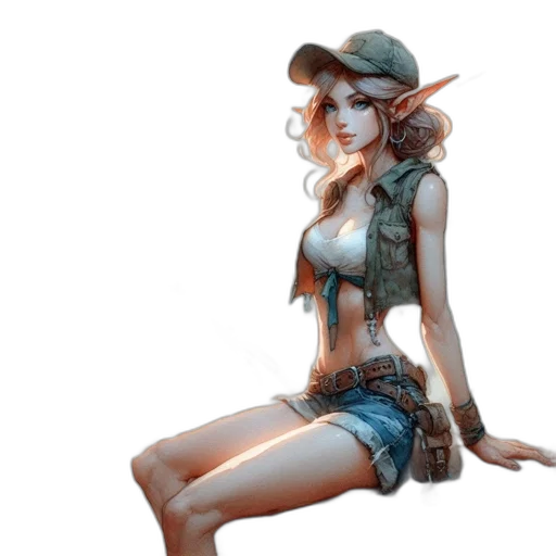 hat, weapon, concept art, fantasy art transparent PNG cut-out