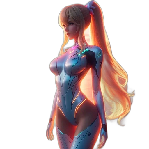 dress, robot, concept art, fantasy art transparent PNG cut-out