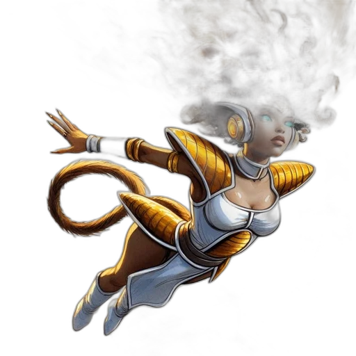 dragon, staff, robot, concept art transparent PNG cut-out