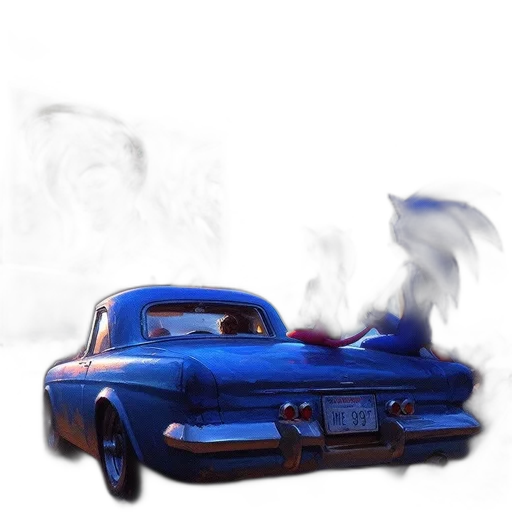 car, weapon, concept art, photorealistic transparent PNG cut-out