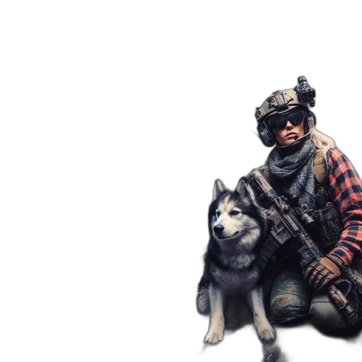 animal, weapon, jacket, concept art transparent PNG cut-out