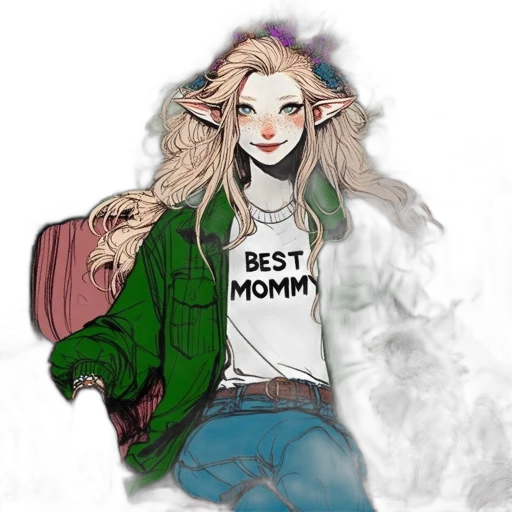 jacket, fantasy art, concept art, watercolor transparent PNG cut-out