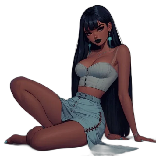 dress, concept art, comic book art, cartoon transparent PNG cut-out