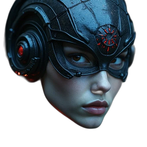 mask, face, robot, hat transparent PNG cut-out