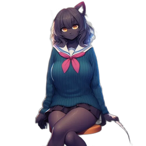 jacket, staff, creature, animal transparent PNG cut-out
