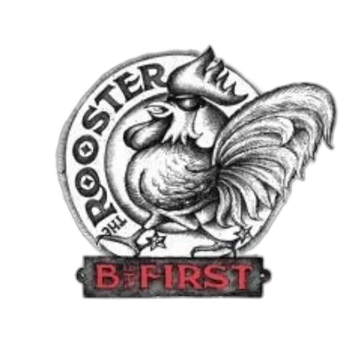 staff, rooster, first, logo transparent PNG cut-out
