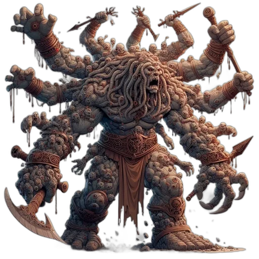 creature, staff, concept art, fantasy art transparent PNG cut-out