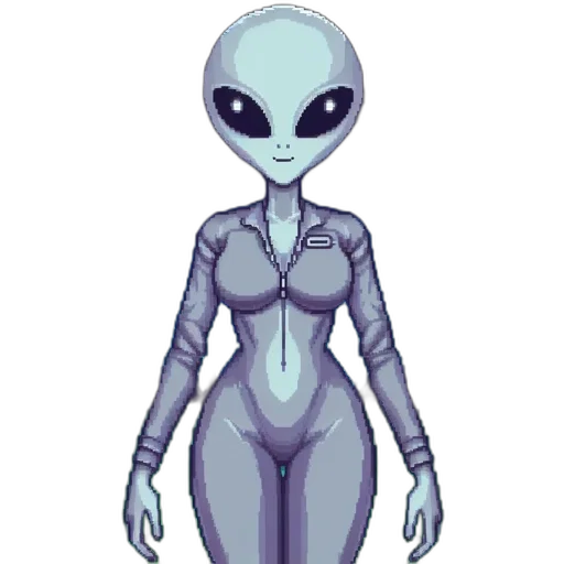 robot, dress, creature, staff transparent PNG cut-out