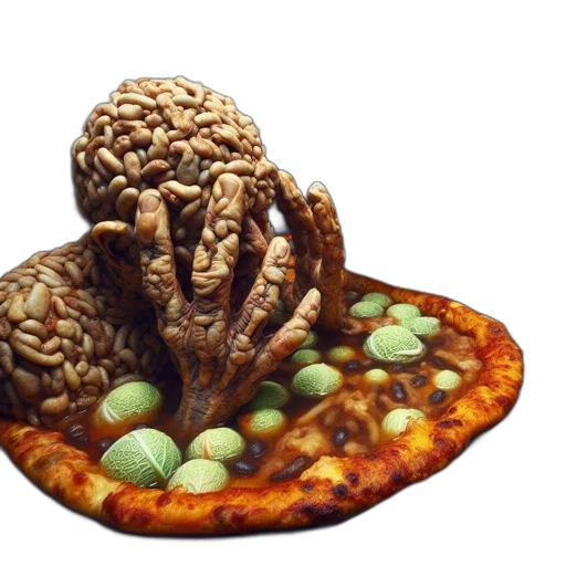 food, crown, hat, 3d render transparent PNG cut-out