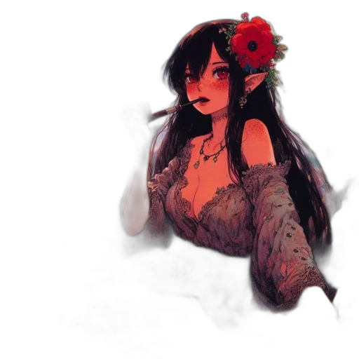 dress, flower, mask, crown transparent PNG cut-out