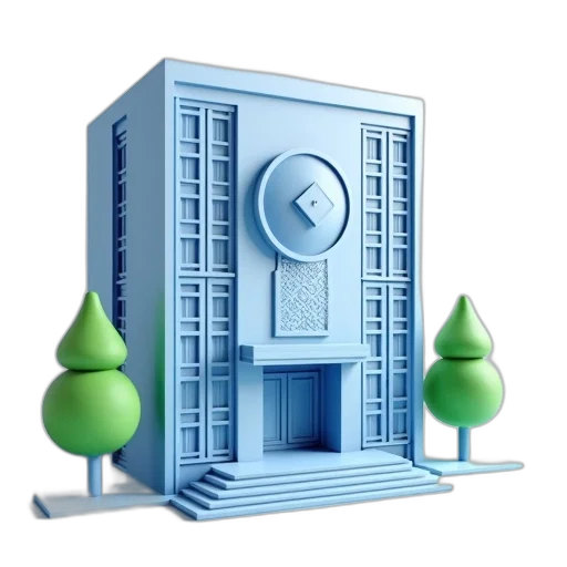 building, furniture, 3d render, concept art transparent PNG cut-out