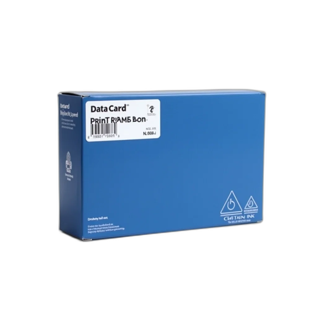 blue, box, white, label transparent PNG cut-out