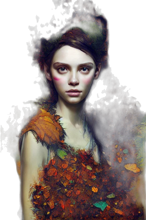 face, mask, crown, dress transparent PNG cut-out