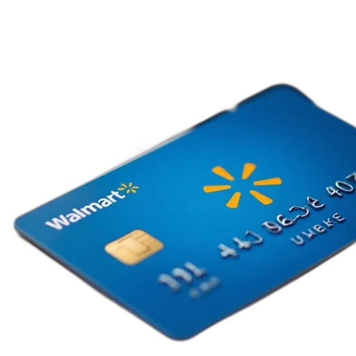 blue, walmart, credit, card transparent PNG cut-out