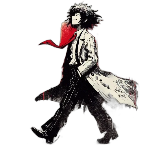 jacket, concept art, comic book art, pixel art transparent PNG cut-out