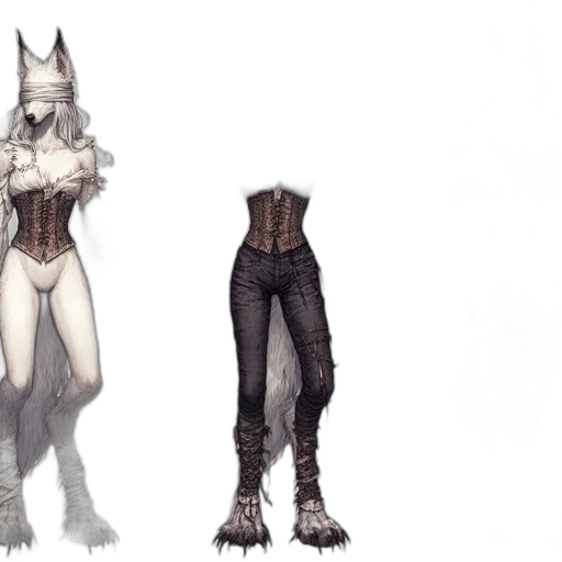 creature, dress, concept art, fantasy art transparent PNG cut-out