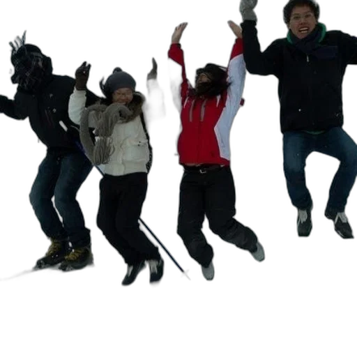 staff, 3d render, snow, four transparent PNG cut-out