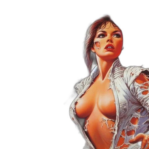 jacket, comic book art, fantasy art, concept art transparent PNG cut-out