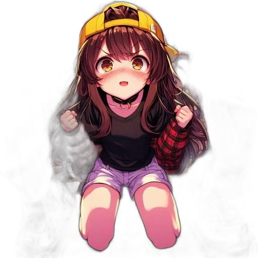 staff, hat, face, weapon transparent PNG cut-out