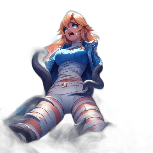 dress, robot, jacket, staff transparent PNG cut-out