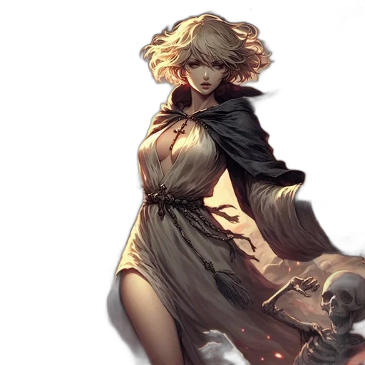 dress, concept art, fantasy art, comic book art transparent PNG cut-out
