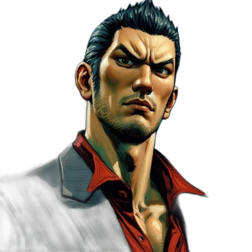 face, jacket, comic book art, concept art transparent PNG cut-out