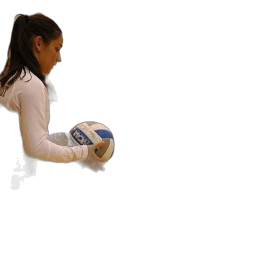 photorealistic, 3d render, volleyball, player transparent PNG cut-out