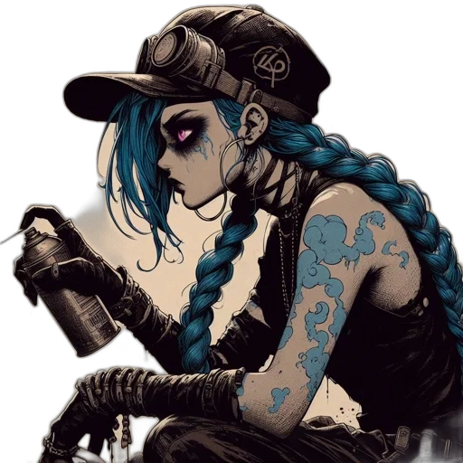 jewelry, comic book art, cyberpunk, fantasy art transparent PNG cut-out