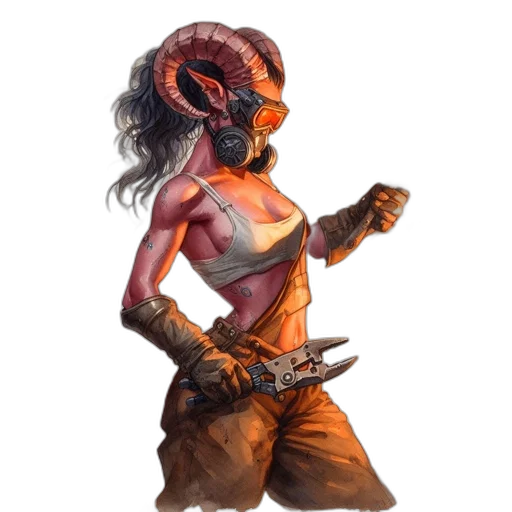 mask, staff, creature, weapon transparent PNG cut-out