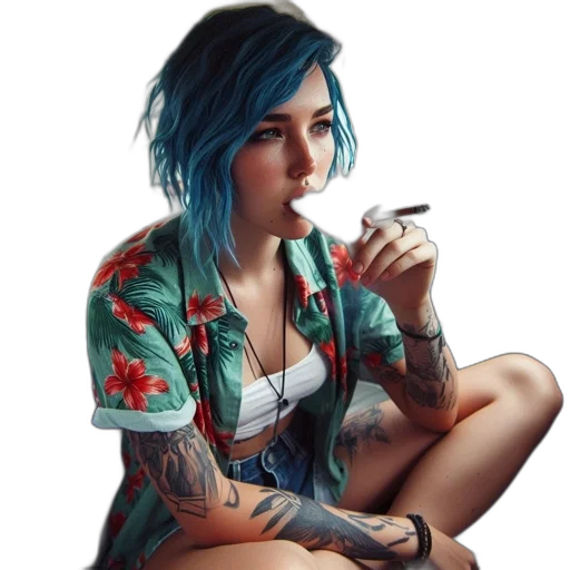 dress, jacket, jewelry, face transparent PNG cut-out