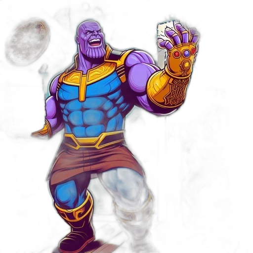 weapon, mask, staff, comic book art transparent PNG cut-out