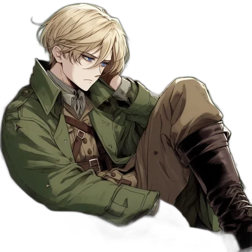 jacket, staff, weapon, sword transparent PNG cut-out